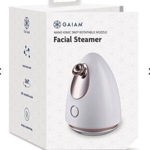 GAIAM Nano Ionic Facial Steamer - White and Silver